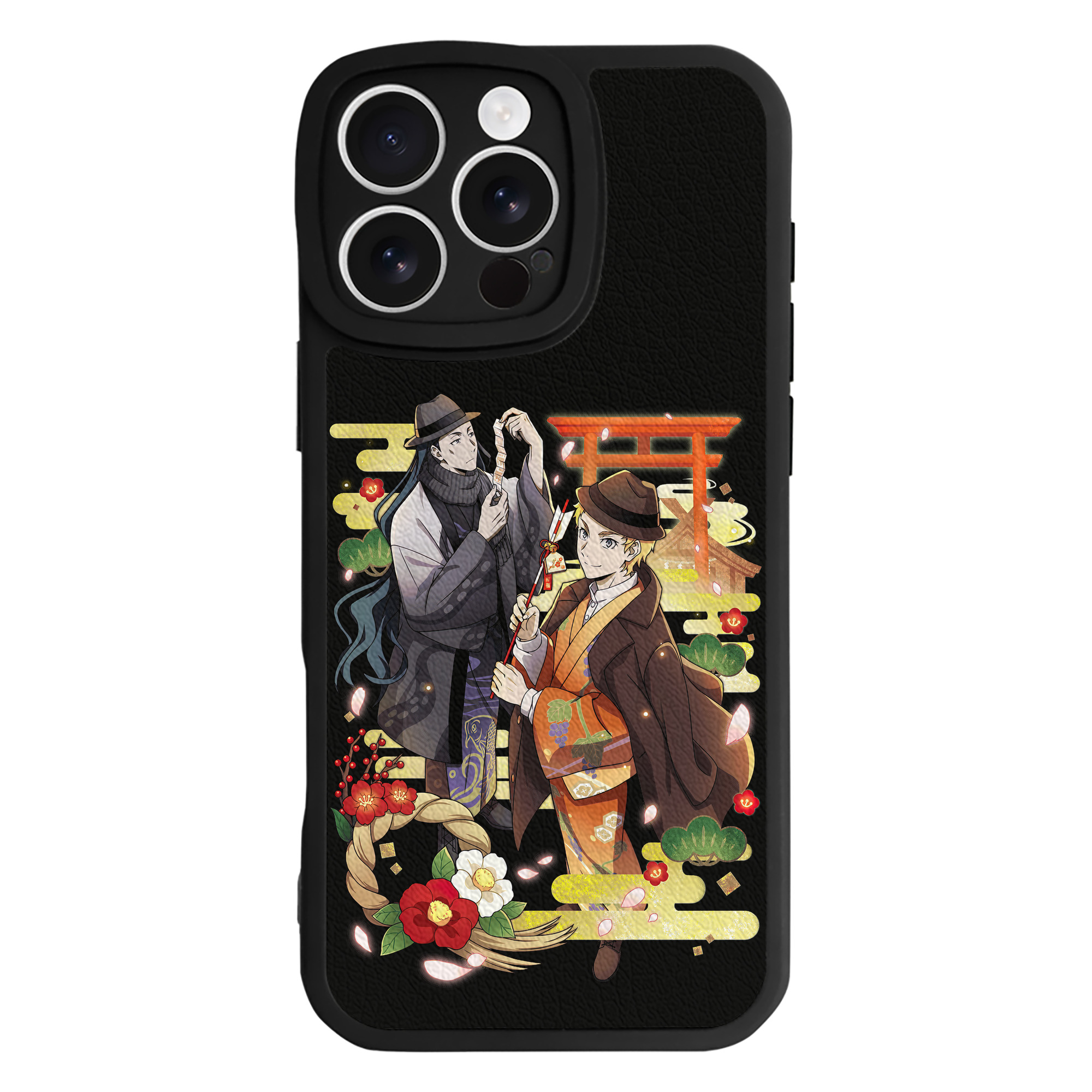 （画像用） 文豪ストレイドッグス Bungo Stray Dogs 【iPhone 16シリーズ対応】シリコンスマホケース（レザー調） 材質：シリコン